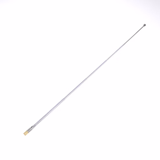 Antena de rádio telescópica de aço inoxidável personalizada com tampa