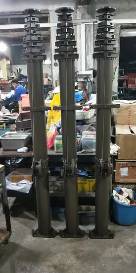 Manual de alumínio de altura de 10m aciona mastro telescópico para rádio amador